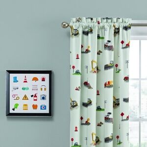 Waverly Kids One (1) Can You Dig It Rod Pocket Curtain Panel 42" X 84"